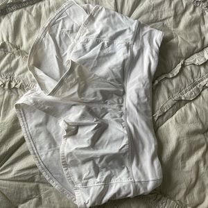 White lulu lemon shorts